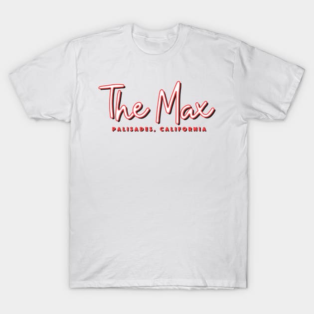 The Max Palisades California Red T-Shirt by IdenticalExposure